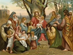 Jesus segnet die Kinder von Wilhelm Ebbinghaus