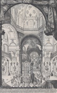 Katafalk von Leopold, Erzherzog von Österreich, 1646 von Wilhelm Frommer