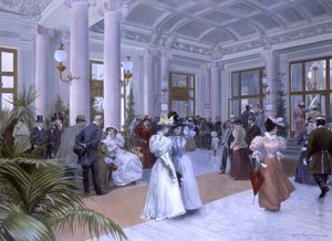 Das Vestibül des Kaiserbads von Wilhelm Gause