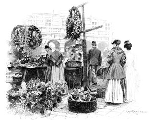 Der Blumenmarkt, 1901