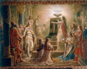 Das Wunder des Grals, aus der Lohengrin-Saga, Salon