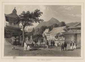Haupttempel, Hakodadi, 1855 von Wilhelm Joseph Heine