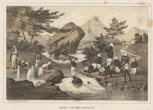 Hindoo-Kostüme, Mauritius, 1855 von Wilhelm Joseph Heine