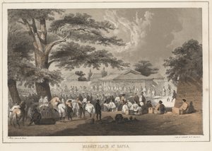 Marktplatz in Napha, 1855