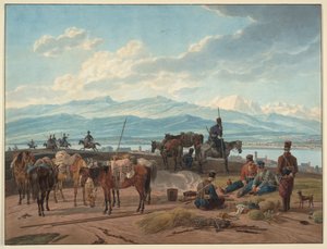 Halt der russischen Kosaken, 1804