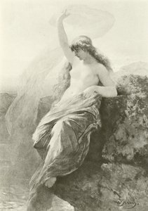 Die Lorelei (Gravur) von Wilhelm Kray