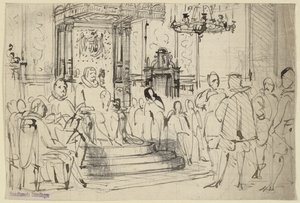 Christian IV vor Gericht von Wilhelm Marstrand