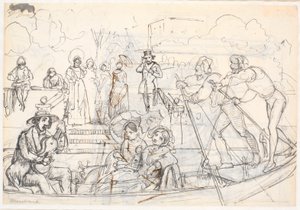 Gondelszene aus Venedig von Wilhelm Marstrand
