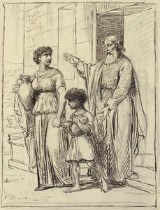 Hagar und Ismael verlassen Abraham von Wilhelm Marstrand