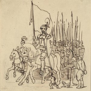 Holger Danske an der Spitze seiner Reiter