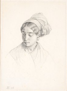 Kopf einer Italienerin von Wilhelm Marstrand