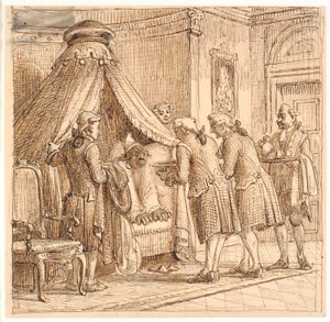 Jeppe im Bett des Barons von Wilhelm Marstrand