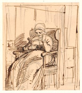 Lesende alte Dame