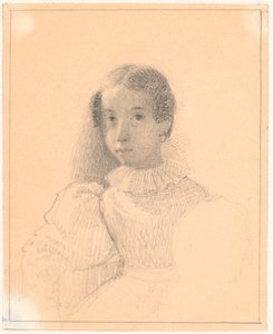 Porträt von Adelaide Emilie Waagepetersen von Wilhelm Marstrand