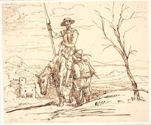 Sancho Pansa erzählt die Geschichte der Ziegen von Wilhelm Marstrand