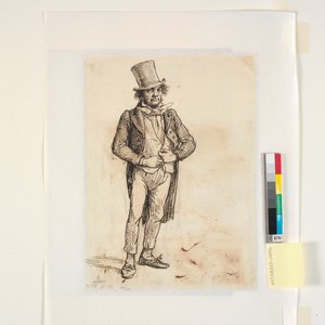 Studie des sonntäglich gekleideten Schuhmachers in einer anderen Gestalt von Wilhelm Marstrand