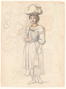 Junge Italienerin, stehend von Wilhelm Marstrand