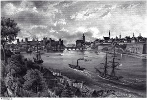Ansicht von Narva, um 1850 von Wilhelm Siegfried Stavenhagen