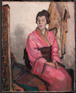 Dame im Kimono von Wilhelm Thöny