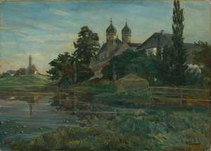 Ansicht von Kloster Seeon von Wilhelm Trübner