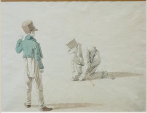 Studie nach Jungen mit Schirmmütze von Wilhelm von Kobell