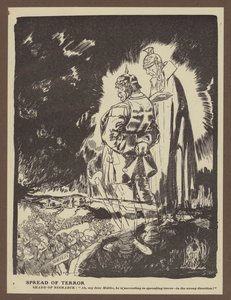 Verbreitung des Terrors (Lithographie) von Will Dyson