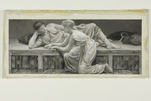 Sie sagte nichts, aber blass und demütig, erhob sich und kniete vor ihm nieder