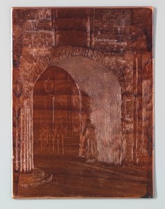 Gefängnistor in Den Haag vor der Restaurierung von Willem Adrianus Grondhout (signed by artist)