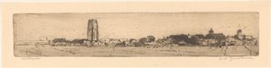 Westkapelle von Willem Adrianus Grondhout (signed by artist)