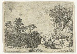 Flötenspielender Satyr von Willem Basse