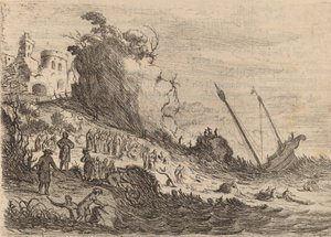 Der heilige Paulus auf der Insel Malta gestrandet