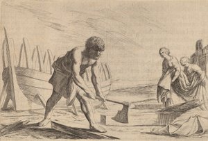 Odysseus auf der Insel der Göttin Kalypso