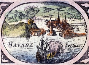 Havanna, basierend auf dem Atlas von William Blaeu von Willem Blaeu