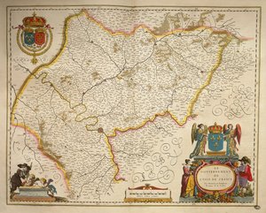 Île-de-France, Insel Frankreich aus Theatrum Orbis Terrarum, Amsterdam