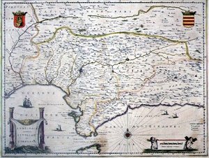 Karte von Andalusien, Spanien