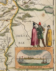 Karte von Tartary, aus Atlas Maior oder Novus (Detail) von Willem Blaeu