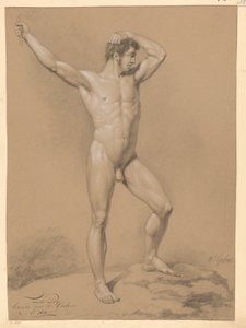 Stehender männlicher Akt, von vorne gesehen (2. Preis 1811)