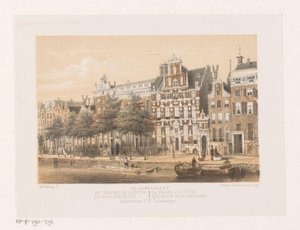 Haus mit den Köpfen an der Keizersgracht von Willem Hekking jr.