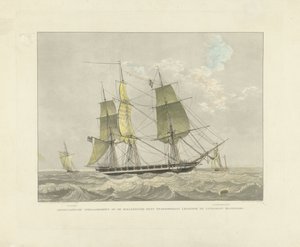 Segelschiff, Schaluppe und Lotsenboot auf dem Wasser