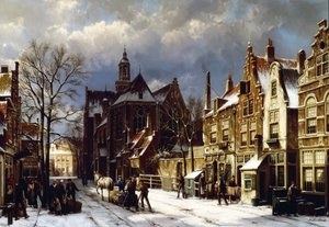 Eine Straßenszene in Amsterdam