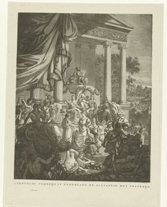 Allegorische Darstellung des Bündnisses zwischen den Niederlanden und Frankreich, 1795 von Willem Kok