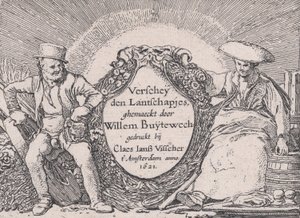Titelseite, aus Verscheyden Landtschapjes Verschiedene kleine Landschaften, Platte 1, ca. 1616