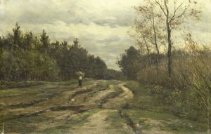 Landstraße bei Laren (Provinz Nordholland) von Willem Roelofs (I)