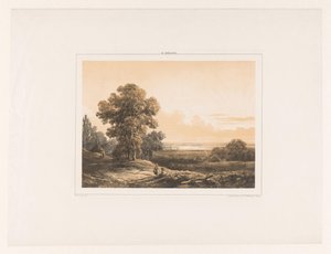Landschaft mit zwei Figuren