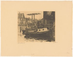 Ansicht der Zugbrücke zwischen dem Kalkmarkt und dem 