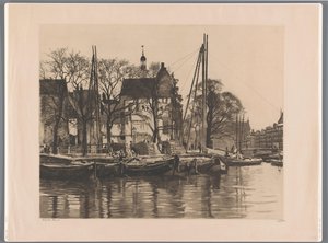 Abriss eines Gebäudes, wo Binnenkant und Prins Hendrikkade zusammenkommen