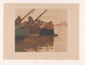 Torfboote im IJ
