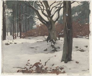 Bäume im Schnee von Willem Arnoldus Witsen