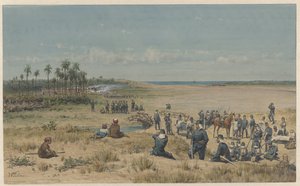 Die Eroberung von Toemoelit während der Expedition von Samalangan, 26. August 1877