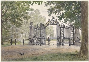Das monumentale Tor von Vreedenhoff in Nieuwersluis an der Vecht